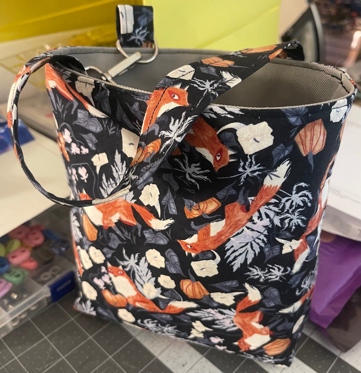 Handmade Car Trash Bag — Custom Fabric with Waterproof Lining