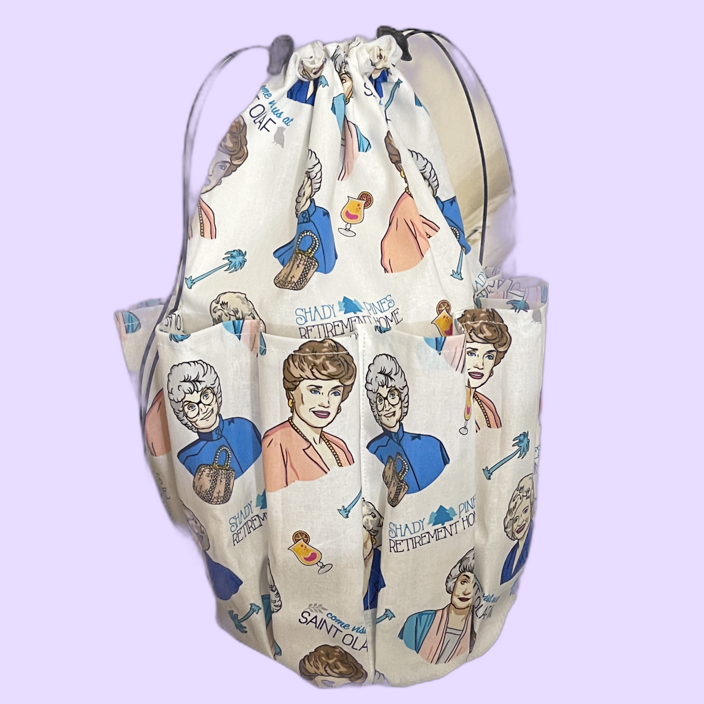 Handmade Bingo Bag with Round Bottom — Custom Fabric