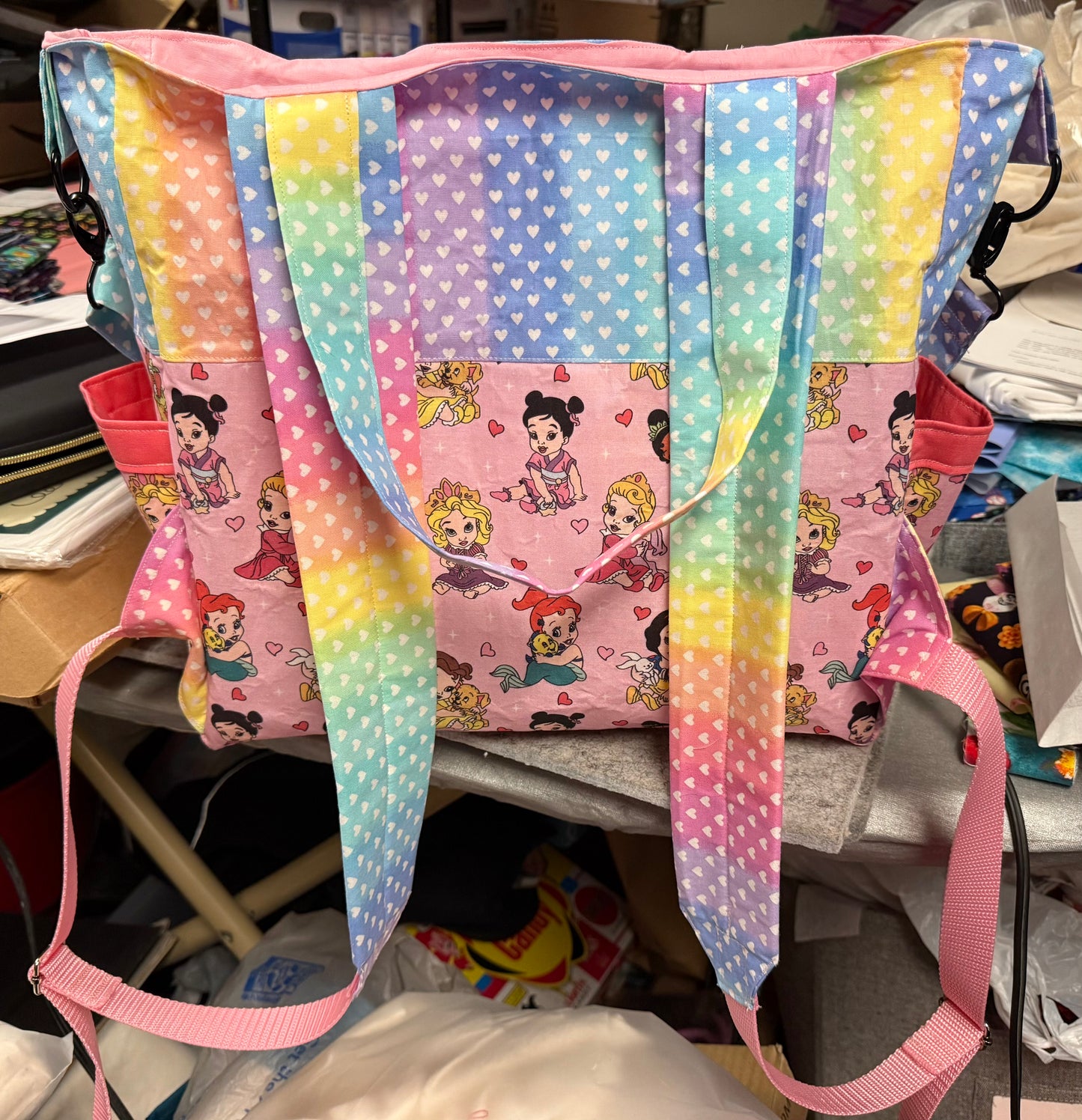 Handmade Custom Diaper Bag — Fabric of Your Choice, Optional Waterproof Lining