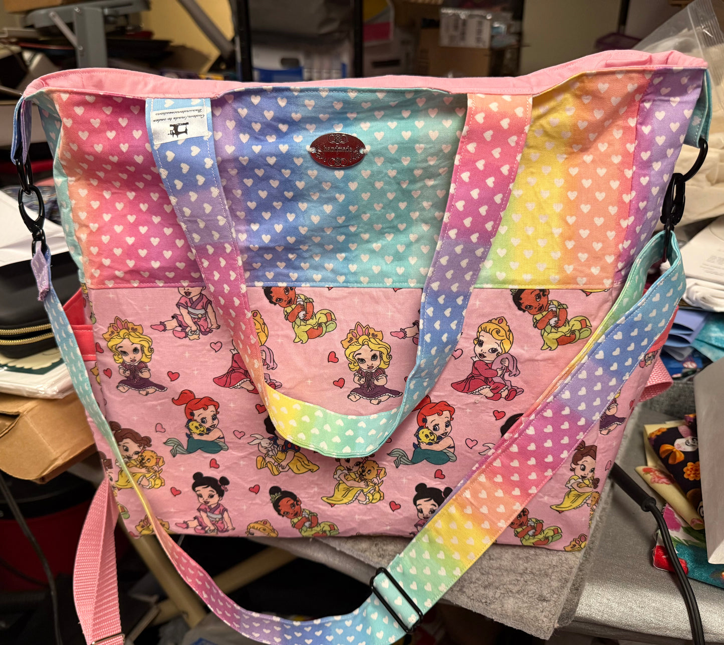 Handmade Custom Diaper Bag — Fabric of Your Choice, Optional Waterproof Lining