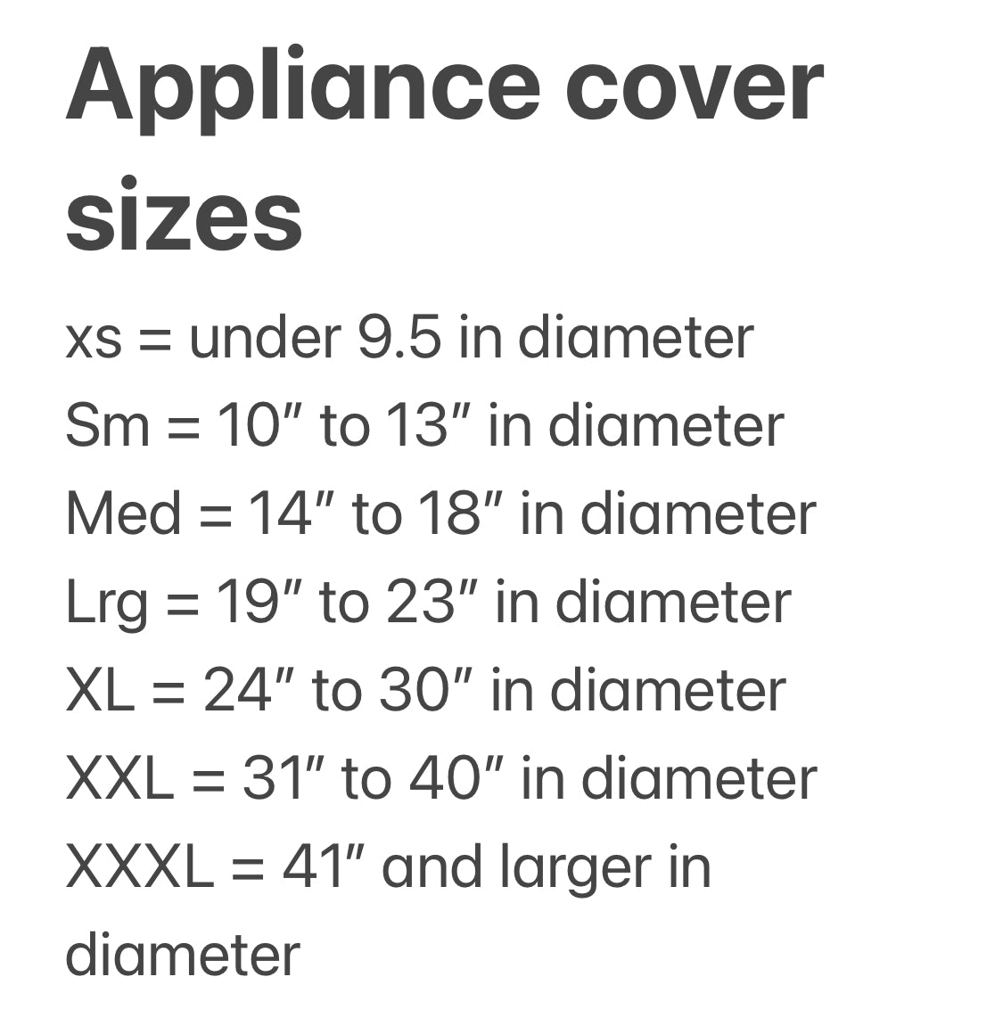 custom small appliance cover